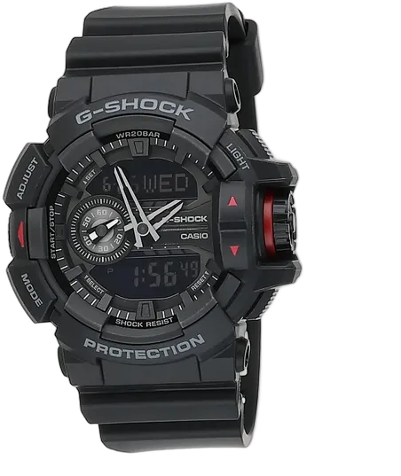 Casio G-Shock GA-400-1B | Large Rotary Switch | Shock Resistant