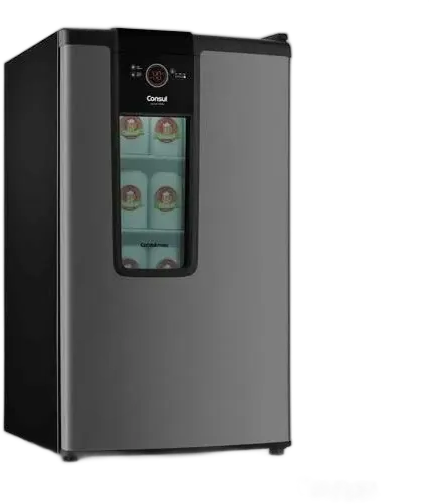 Consul Vertical Beer Cooler 82 Liters Frost Free CZD12AT Titanium 127V