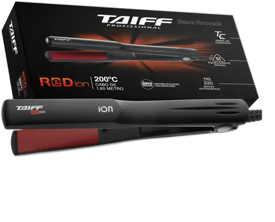 Taiff Red Ion Titanium Hair Straightener Dual Voltage