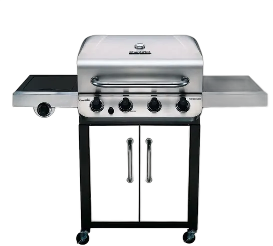 Char-Broil Classic 440 Portable American Gas Grill Stainless Steel Premium 4 Burners