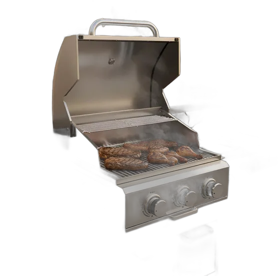 Le Cook Stainless Steel Gas Grill 3 Burners, Built-in/Drop-in