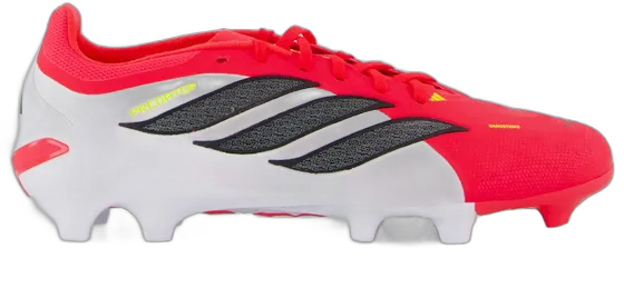 Adidas Predator League Firm Ground Cleats Red and White