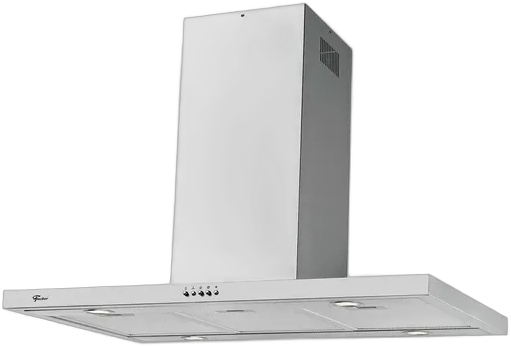 Fischer Tradition Line Island Range Hood 90cm Brushed Stainless Steel