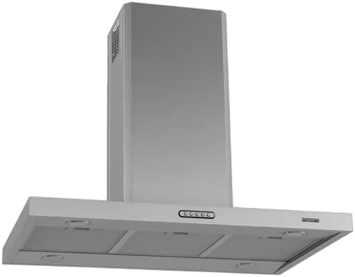 Island Range Hood 90cm, 3 Speeds, Touch Panel and LED Lighting