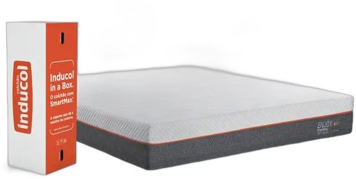 King Mattress Enjoy Inducol 193x203cm With Memory Foam 25cm Height Grey