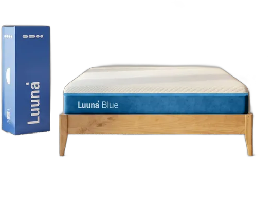 Luuna Blue King Mattress, 21cm Foam with Motion Isolation, 10-Year Warranty, White