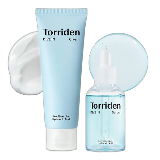 Double Set Torriden Dive In Serum + Hyaluronic Cream 50
