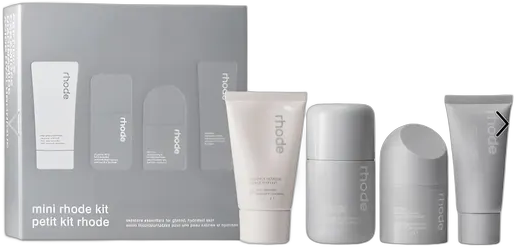 Rhode Glazed Skincare Essentials Mini Kit Set 4 Pieces