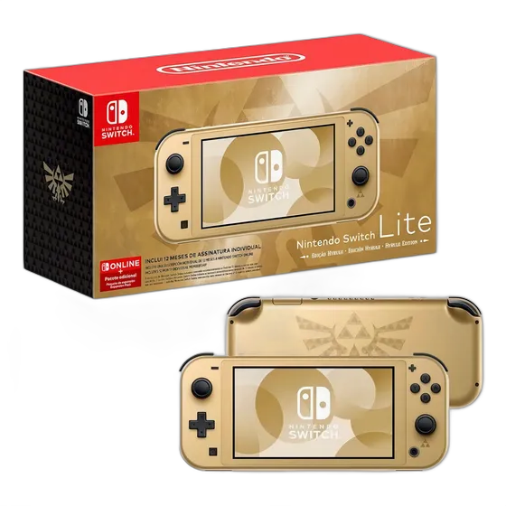 Nintendo Switch Lite Console - Zelda Hyrule Edition Gold Color