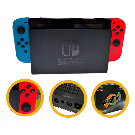Nintendo Switch Console Refurbished 32GB 6-Month Warranty Pre-Owned (Refurbished)