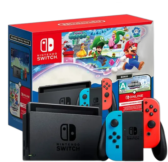 Console Nintendo Switch V2 32gb Mario Bros Wonder 3 Months