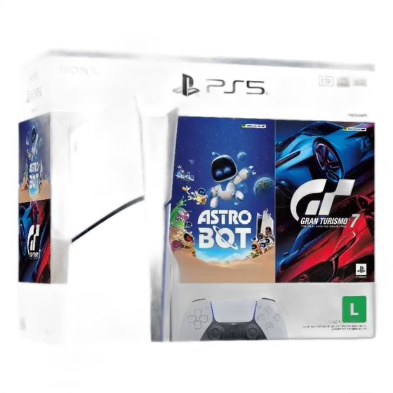 Playstation®5 Slim Disk Console - Astro Bot & Gran Turismo 7 Bundle White