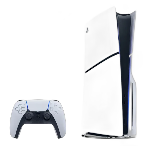 Sony Playstation 5 Console Slim Disk Edition 1tb White + Dualsense Ps5 Wireless Controller White