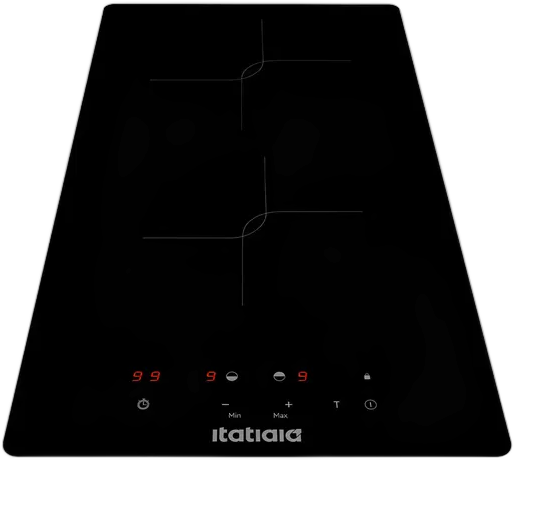 Itatiaia Midi 2-Burner Induction Cooktop with Timer and Safety Lock, Black