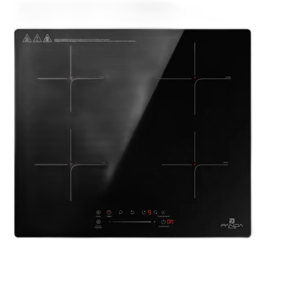 4-Burner Induction Cooktop Panda Plus Black, With Touch Panel and Safety Lock