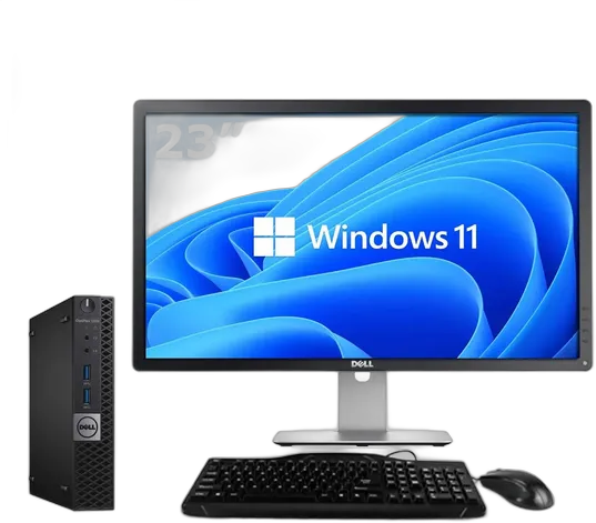 Dell 3050 Mini CPU i5 7th Gen 16GB 500GB SSD Win11 + 23" Monitor