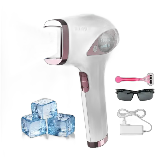 Laser Hair Removal Device IPL Mlay T4 Ice Cooling 5 Levels 500000 Flashes