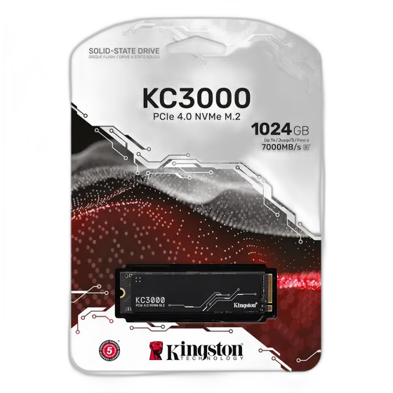 Internal Solid State Drive Kingston Skc3000s/1024g 1024gb Black - Black