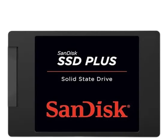 SanDisk Plus Solid State Drive 2TB SATA3 2.5 7mm SDSSDA-2T00-G28 - Black