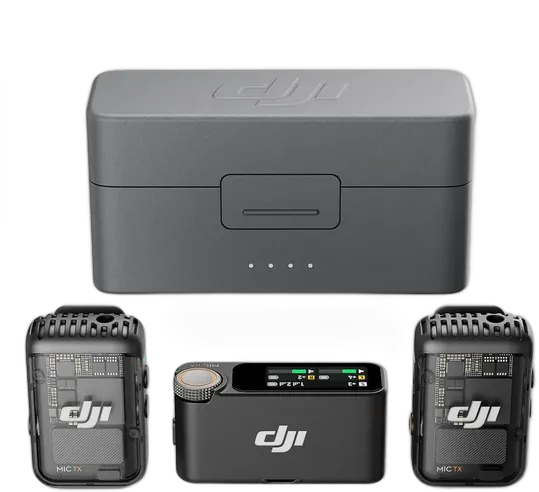 Dji Mic 2 (2 Tx + 1 Rx + charging case) Black