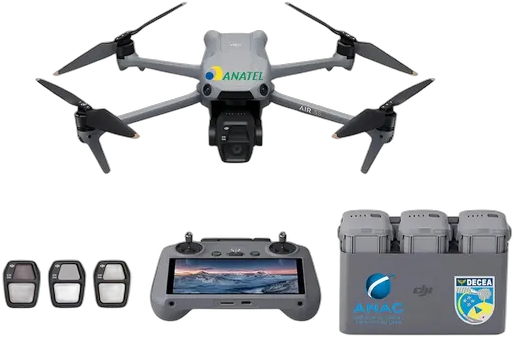 DJI Air 3S Fly More Combo Drone (with Screen) BR 1 Year Gray