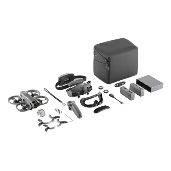 DJI Avata 2 Fly More Combo Drone 3 Batteries Dark Gray