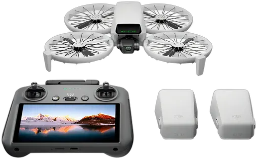 DJI Flip Fly More Combo Drone with Screen, Certified, Gray