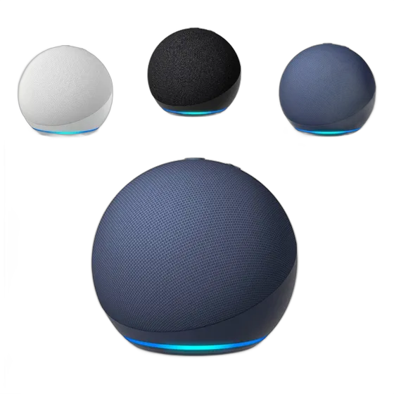 Amazon Echo 5th Gen Black White Blue Alexa Premium