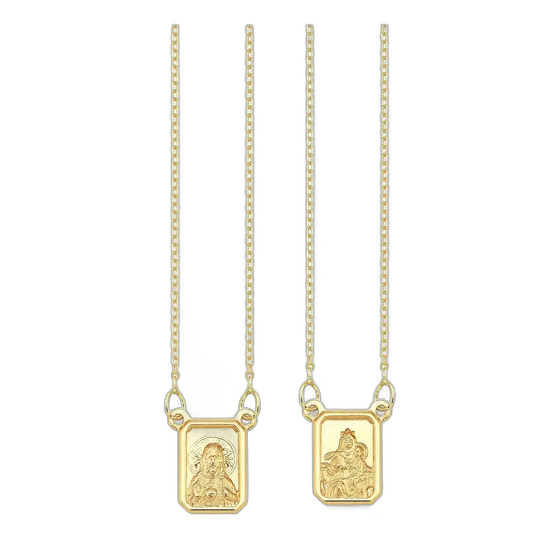 Cartier Yellow Gold 18K Scapular Necklace Unisex 65cm