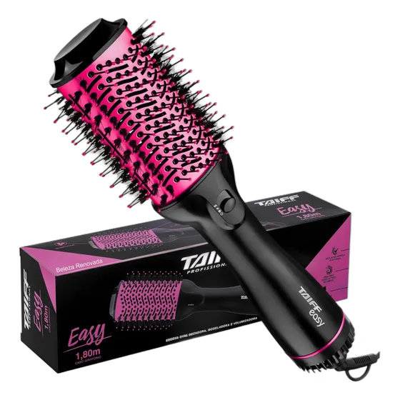 Taiff Easy Oval Blow-Dry Styling & Volumizing Brush Pink