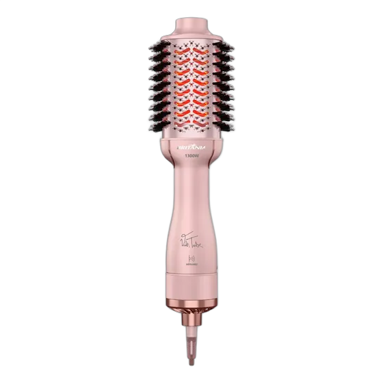 Britânia Viih Tube Line Nanoceramic Blow-Dry Brush BES36 Dual Voltage