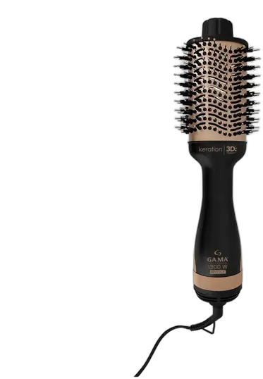 Gama Italy Stylish Keration Brush 3D Hot Air Brush Dual Voltage