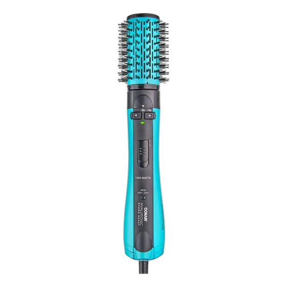 Rotating Hyaluronic Hair Dryer Brush Conair Color Black and Blue