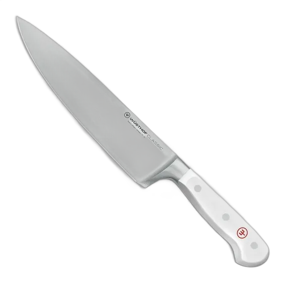 Wüsthof Classic Chef's Knife, White Handle, 8 in.