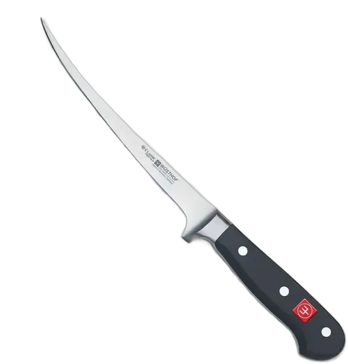 Wüsthof Classic Fillet Knife, 7 in., Solingen, Flexible Blade, Stainless Steel