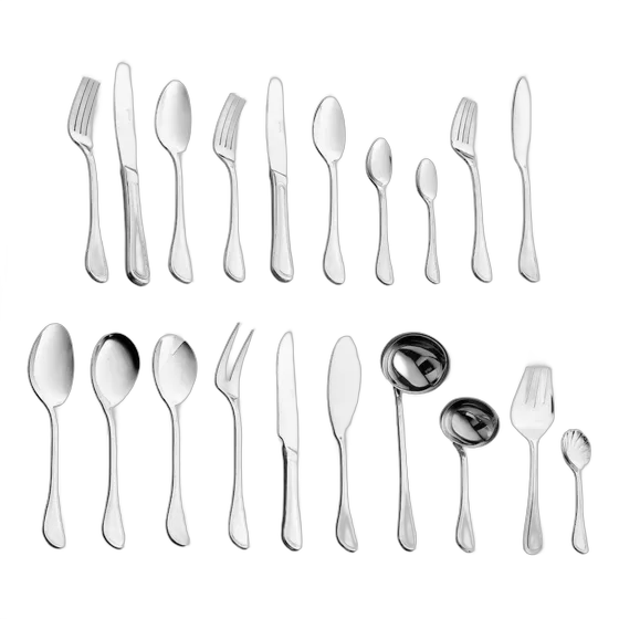 Wolff Avalon 130-Piece Stainless Steel Cutlery Set with Lithographed Box