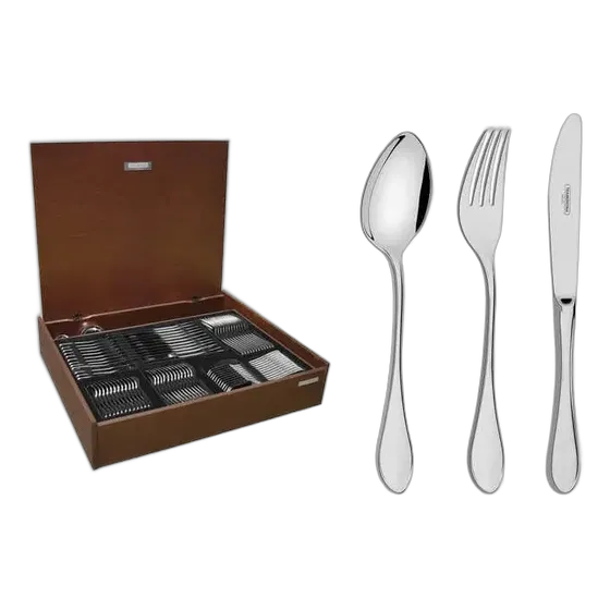Tramontina Italy Cutlery Set 130 Pieces with Case 66932375 Brown