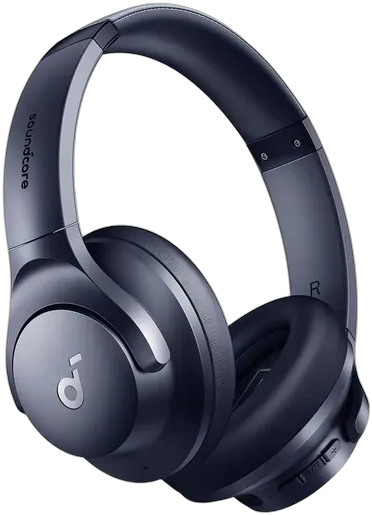 Soundcore by Anker Q20i Bluetooth Headphones Hybrid ANC Wireless Gaming Headset with Noise Cancelling 60H Battery Hi-Res App Multipoint Powerful Bass Foldable Fast Charging Blue