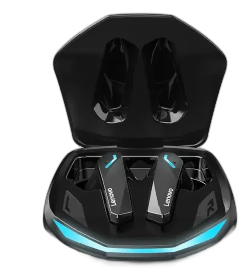 Lenovo TWS GM2 Pro Wireless In-Ear Gaming Earphones Black Blue LED Light Immersive Sound Long Battery Life