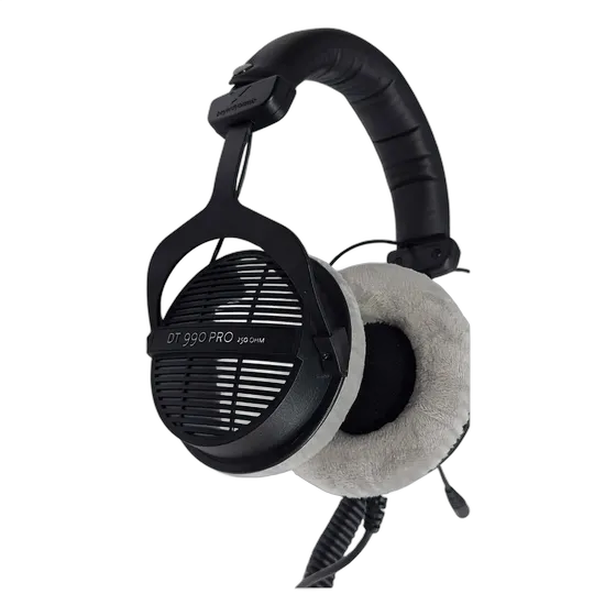 Beyerdynamic DT 990 Pro Headphones for Mixing and Mastering, Black and Grey, 250 Ohms, Open Box