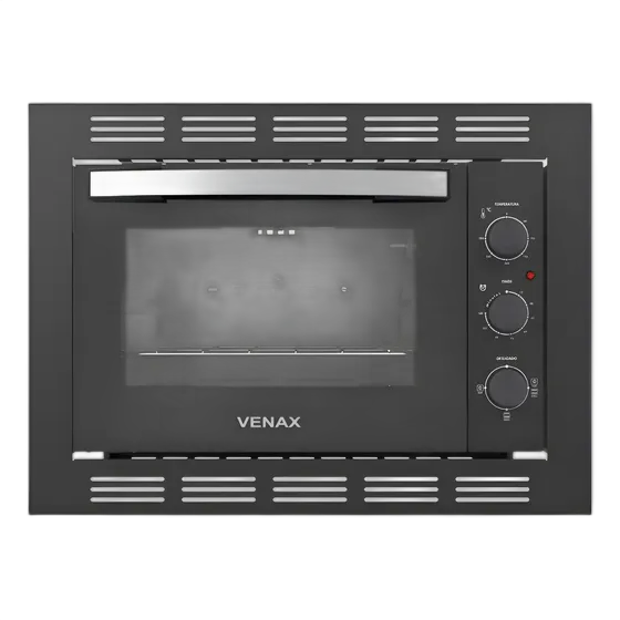Venax Grand Gourmet Electric Built-in Oven 45l Black 127v