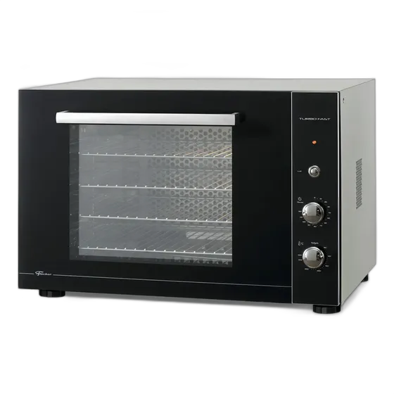 Fischer Turbo Fast Countertop Electric Oven 80L Air Convection Black