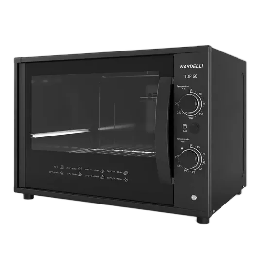 Nardelli 60-liter Countertop Electric Oven Top60 Black Color Black