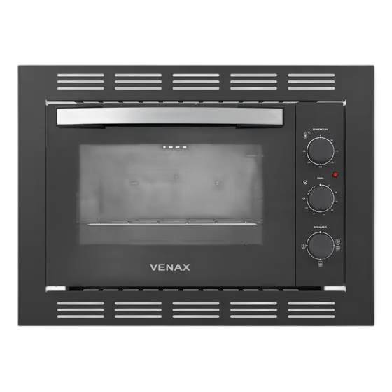 Built-In Electric Oven Venax Grand Gourmet 45 Liters Black