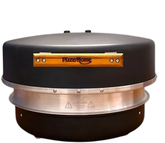 Pizzehome P400 Electric Pizza Oven 40cm Countertop 220V Black and Silver