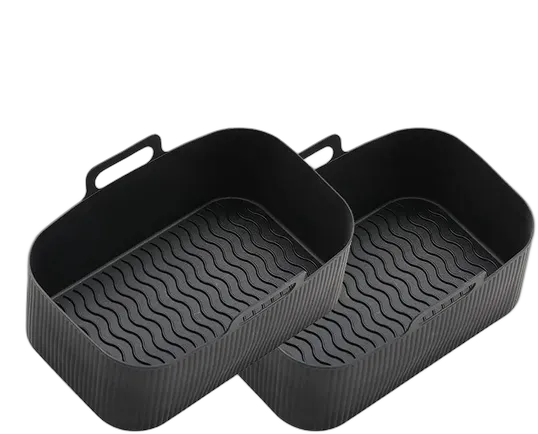 Liners L For Ninja Air Fryer Double Basket, Black