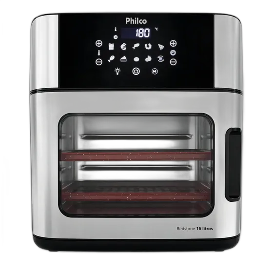 Philco PAF16A Air Fryer 4 in 1 Digital Panel 16L Black 220V
