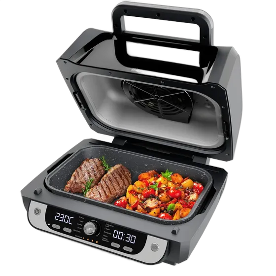 Electric Air Fryer WAP Barbecue with Digital Panel and 12 Functions 220V