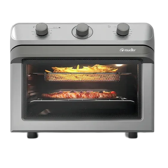 Electric Oil-Free Fryer Air Oven Mueller 35 Liters Silver MFB35G