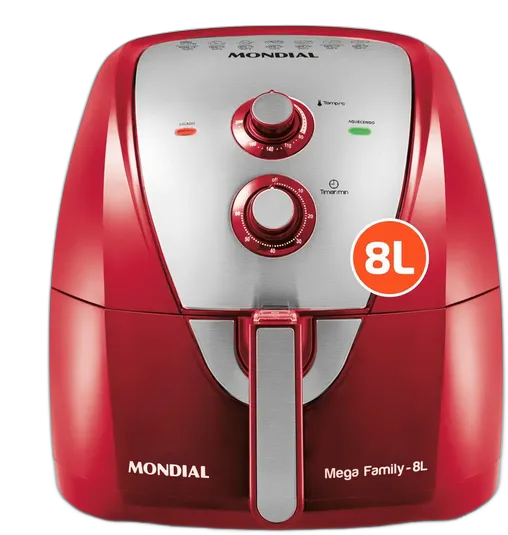 Oil-Free Fryer Air Fryer 8L Mondial 1900W - AFN-80-RI